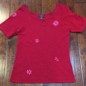 Beautiful INC Short Sleeve Sweater
